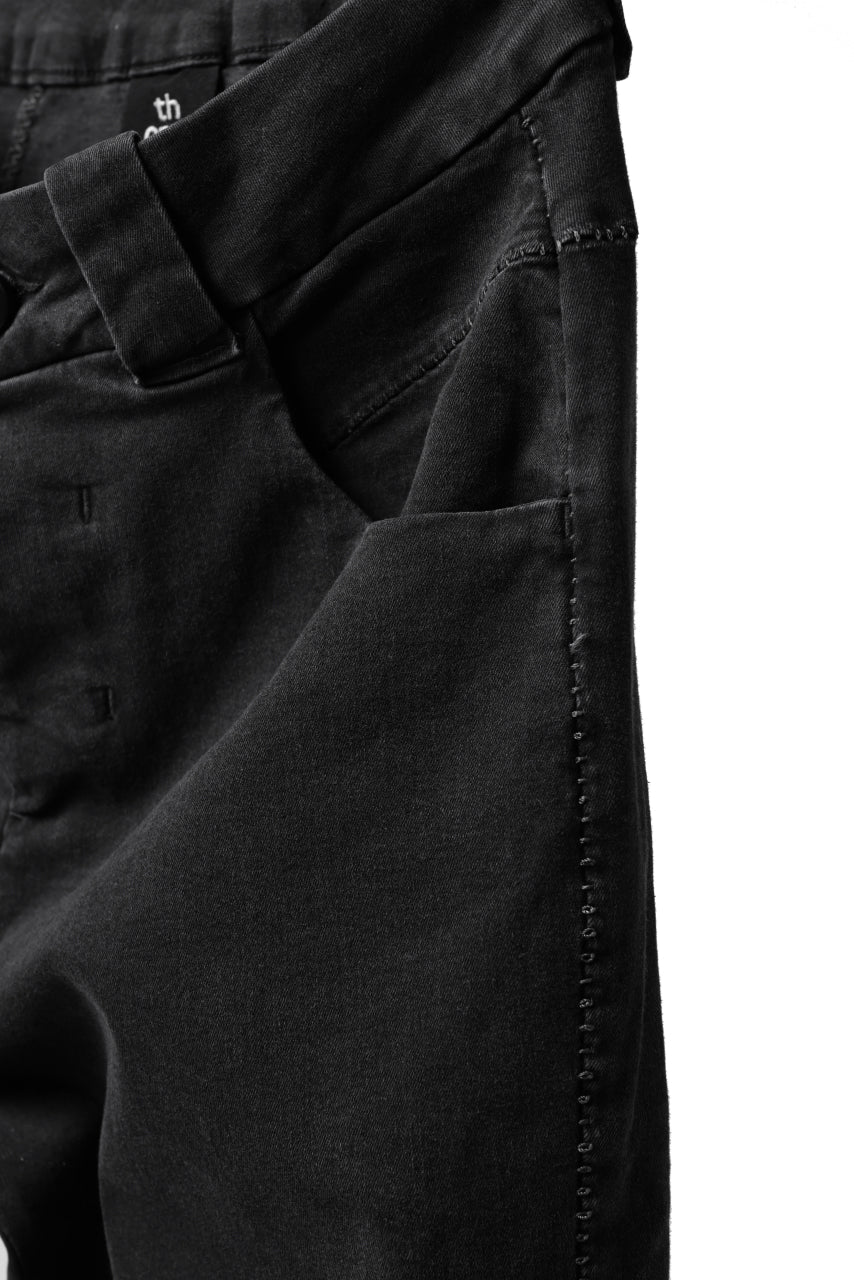 thomkrom SCAR STITCH CARGO SKINNY TROUSERS / STRETCH TENCEL DENIM (DARK GREY)