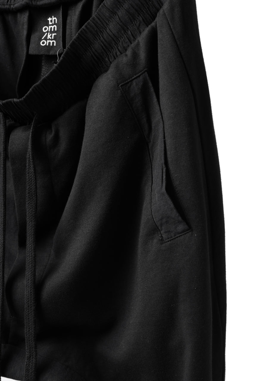 Load image into Gallery viewer, thomkrom SNAP BUTTON SLITS JOGGER PANTS / COMBI ELASTIC (BLACK)