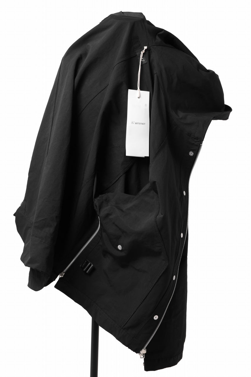 A.F ARTEFACT OVER SIZED HOODIE BLOUSON (BLACK)