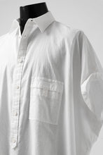 Load image into Gallery viewer, Y&#39;s ROLLED UP SLEEVE SHIRT BLOUSE / THIN TWILL (WHITE)