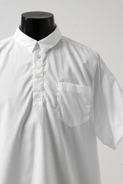 画像をギャラリービューアに読み込む, KLASICA SH-010 BOXY MINIMAL HALF SLEEVE SHIRT / THOMAS MASON&#39;S 120/2 POPLIN (WHITE)