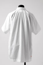 画像をギャラリービューアに読み込む, KLASICA SH-010 BOXY MINIMAL HALF SLEEVE SHIRT / THOMAS MASON&#39;S 120/2 POPLIN (WHITE)