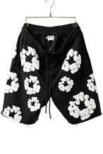 画像をギャラリービューアに読み込む, READYMADE x DENIM TEARS COTTON WREATH SWEAT SHORTS (BLACK)