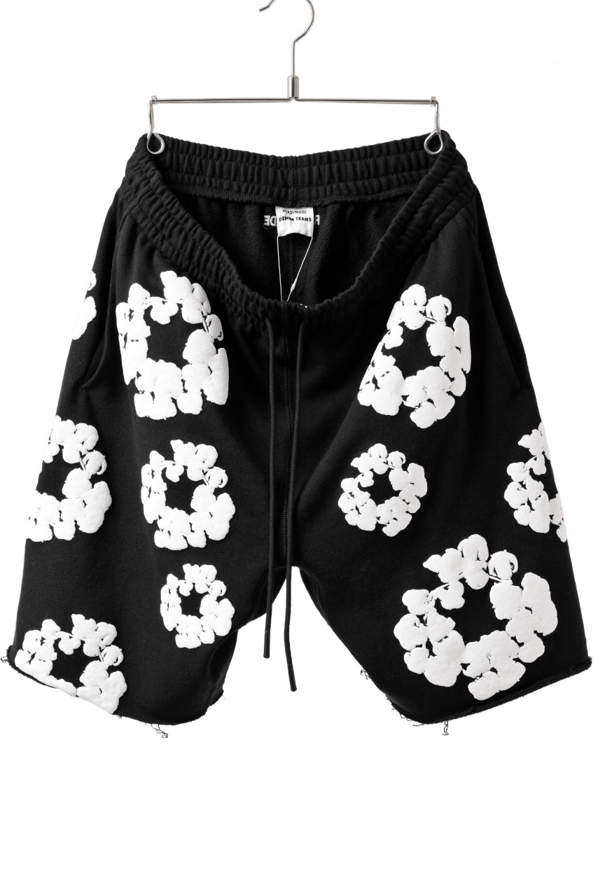 READYMADE x DENIM TEARS COTTON WREATH SWEAT SHORTS (BLACK)