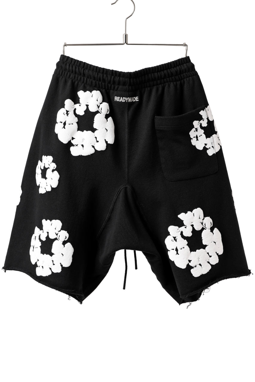 READYMADE x DENIM TEARS COTTON WREATH SWEAT SHORTS (BLACK)