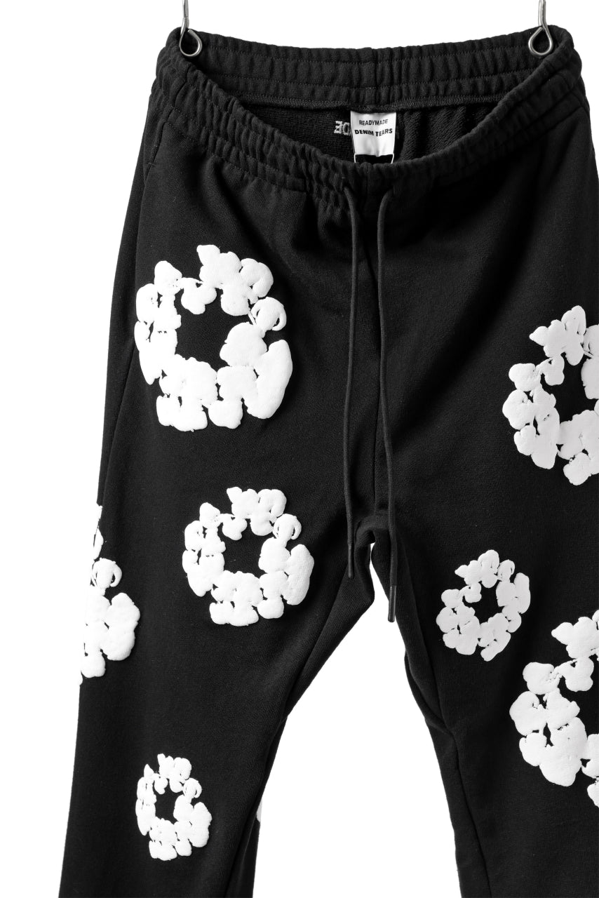 READYMADE x DENIM TEARS COTTON WREATH SWEAT FLARE PANTS (BLACK ...