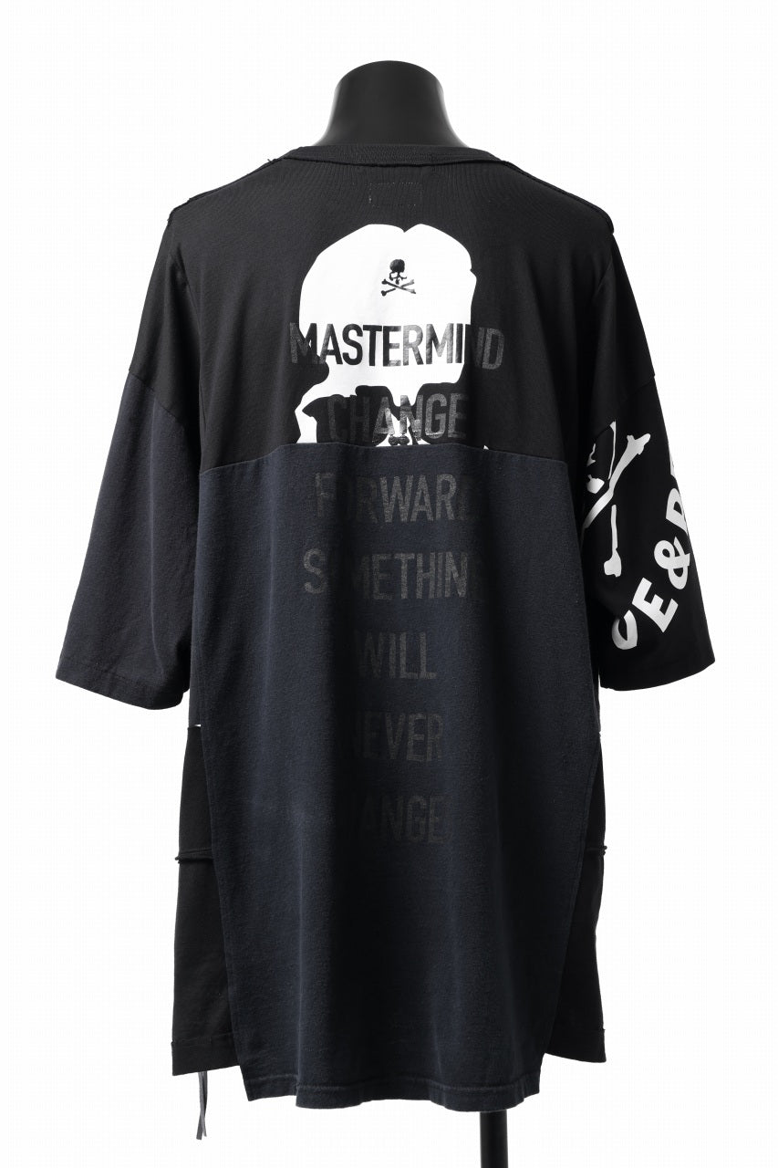 mastermind JAPAN x CHANGES exclusive ReBUILD T-SHIRT / OVERFIT (BLACK #C)