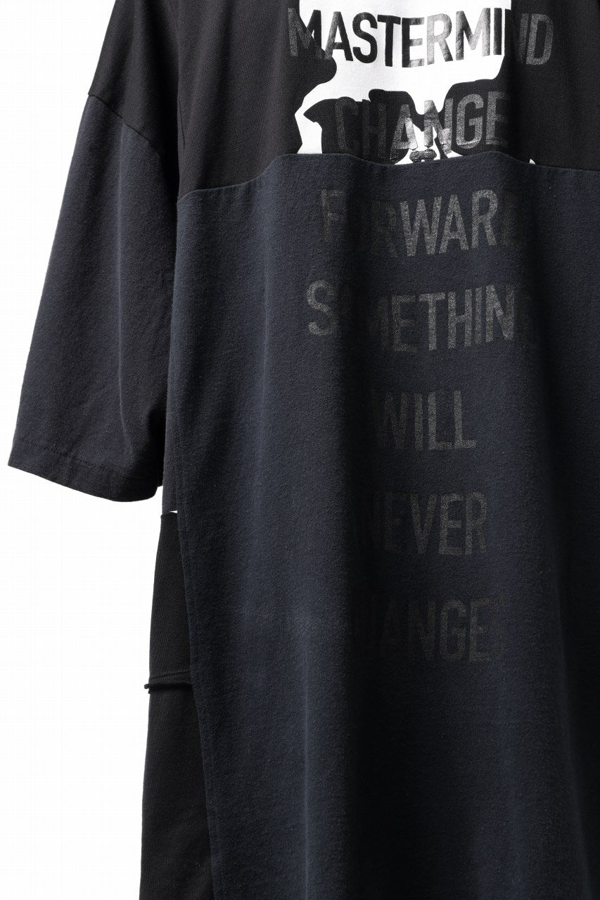 mastermind JAPAN x CHANGES exclusive ReBUILD T-SHIRT / OVERFIT (BLACK #C)