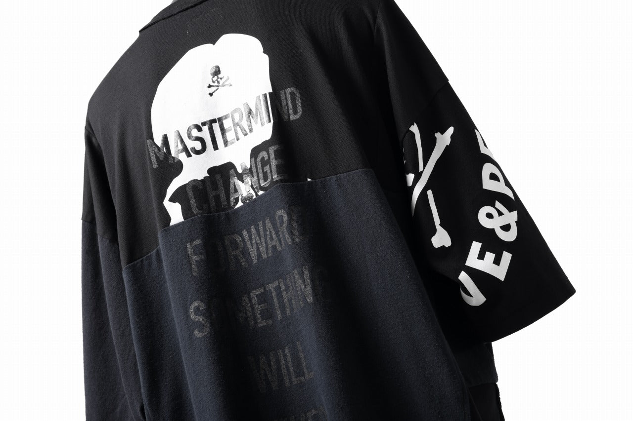 mastermind JAPAN x CHANGES exclusive SHORT SLEEVE TEE / OVER SIZED FIT (BLACK #BEATLES)