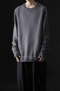 画像をギャラリービューアに読み込む, daub DYEING SWEAT PULLOVER / BRUSHED BACK TERRY FLEECE (GREY)