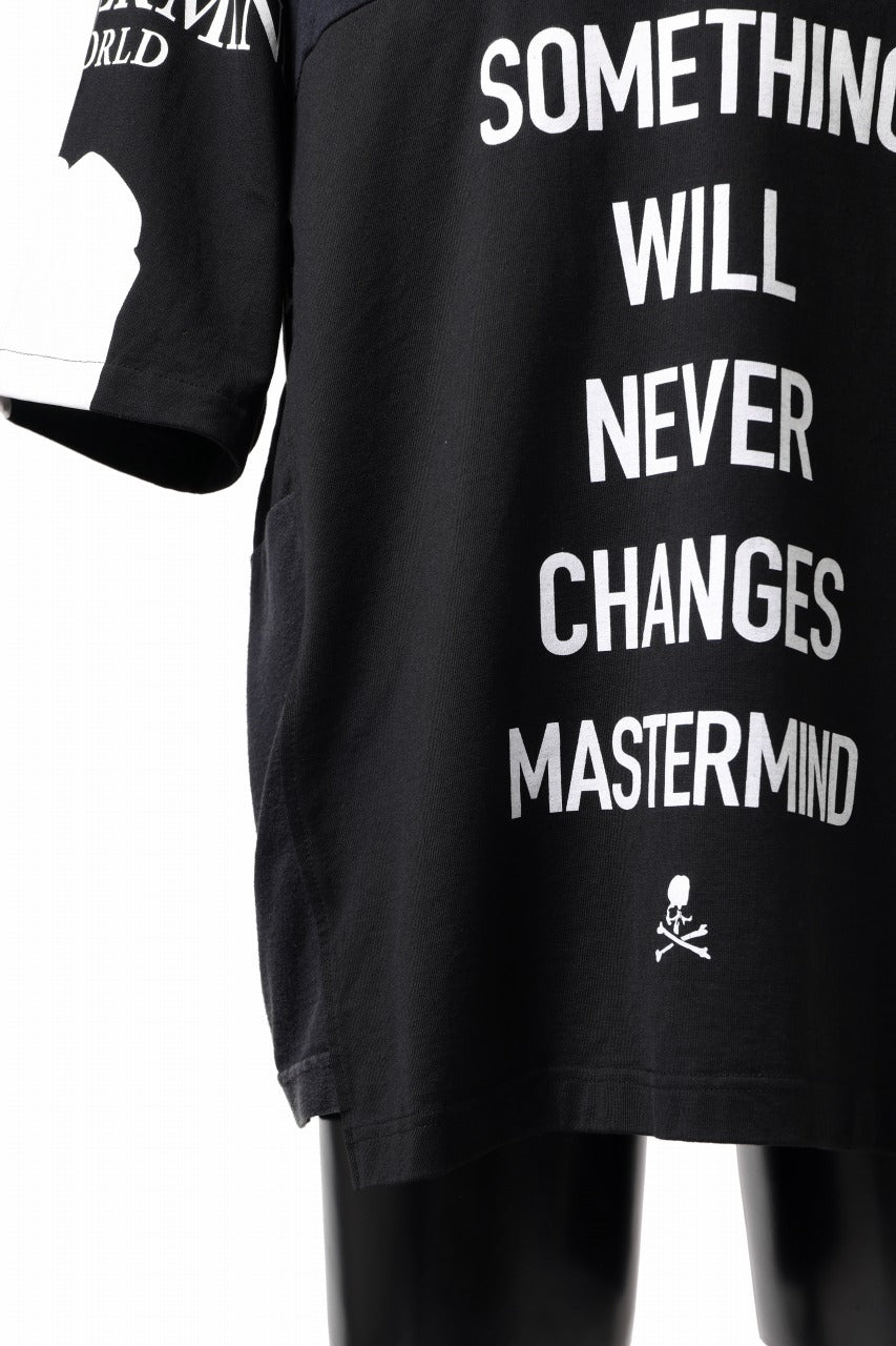 Load image into Gallery viewer, mastermind JAPAN x CHANGES exclusive SHORT SLEEVE TEE / REGULAR FIT (BLACK #NIRVANA-RED)