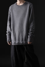 画像をギャラリービューアに読み込む, daub DYEING SWEAT PULLOVER / BRUSHED BACK TERRY FLEECE (GREY)