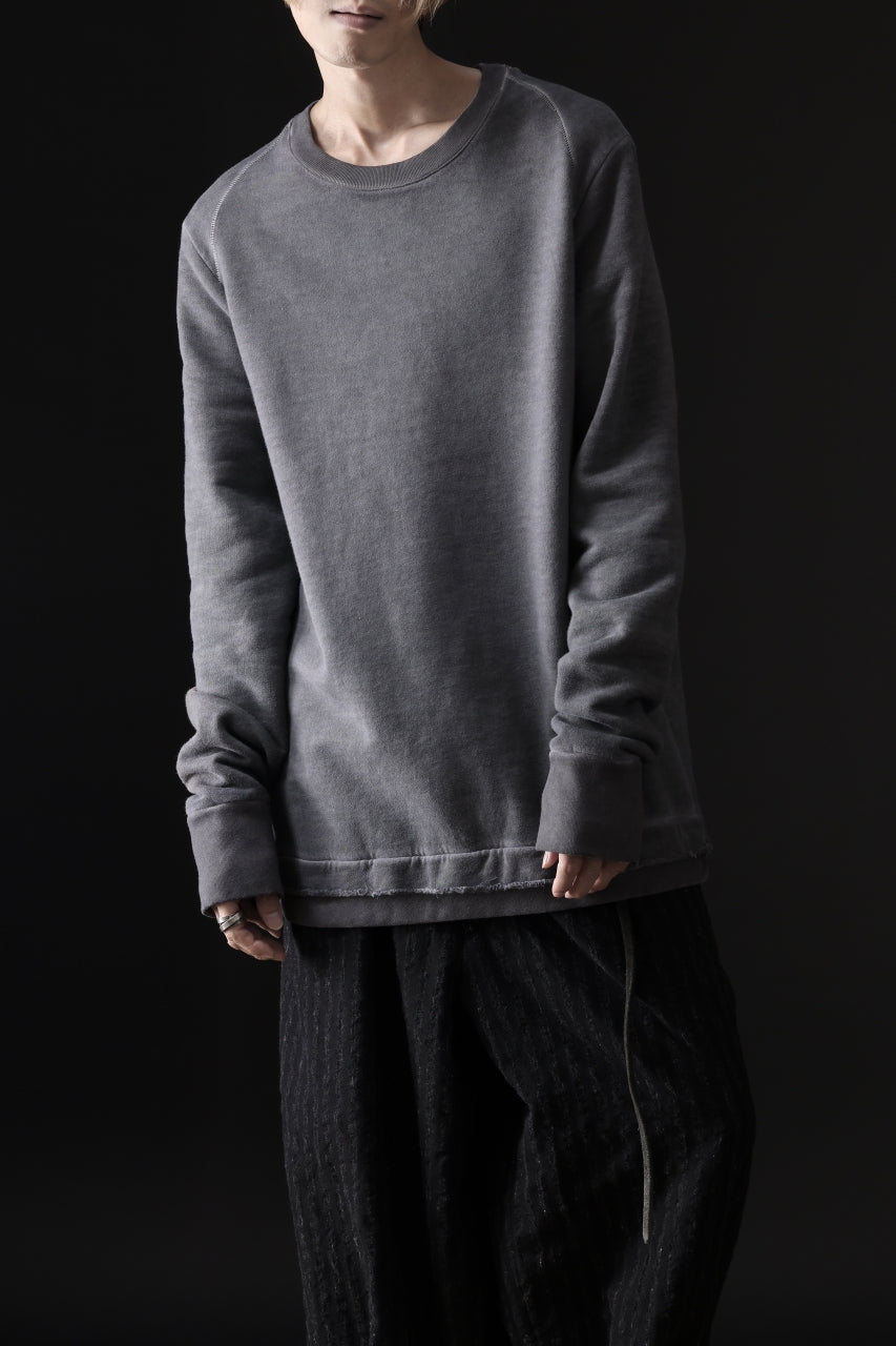 画像をギャラリービューアに読み込む, daub DYEING SWEAT PULLOVER / BRUSHED BACK TERRY FLEECE (GREY)