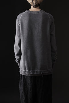 画像をギャラリービューアに読み込む, daub DYEING SWEAT PULLOVER / BRUSHED BACK TERRY FLEECE (GREY)