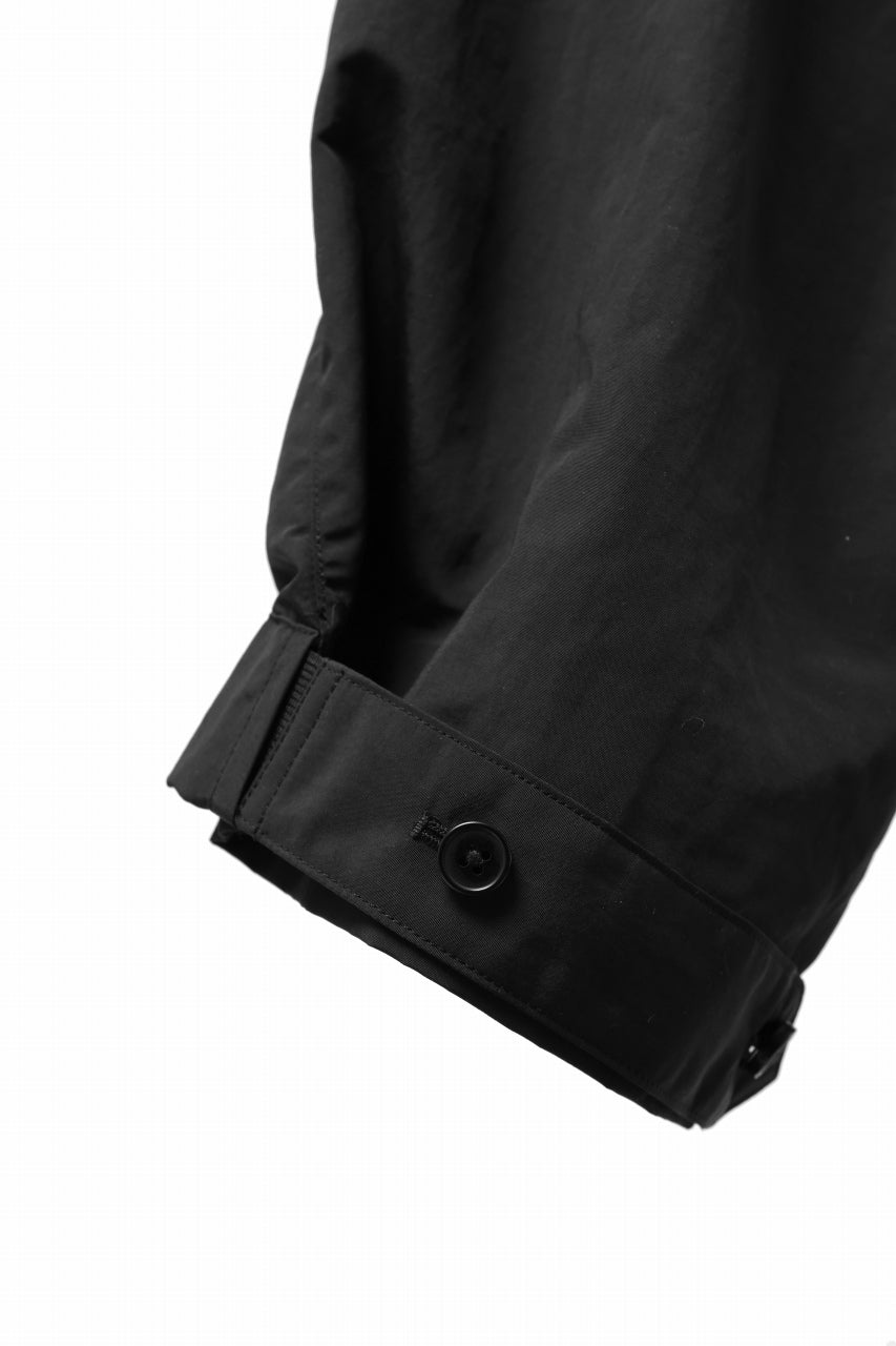 Y-3 Yohji Yamamoto CRINKLE CUFF CROPPED PANTS / POLYAMIDE (BLACK)