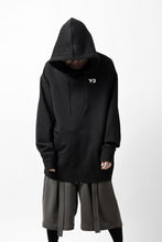 Load image into Gallery viewer, Y-3 Yohji Yamamoto UNISEX CHEST LOGO HOODIE PARKA / FRENCH TERRY (BLACK)