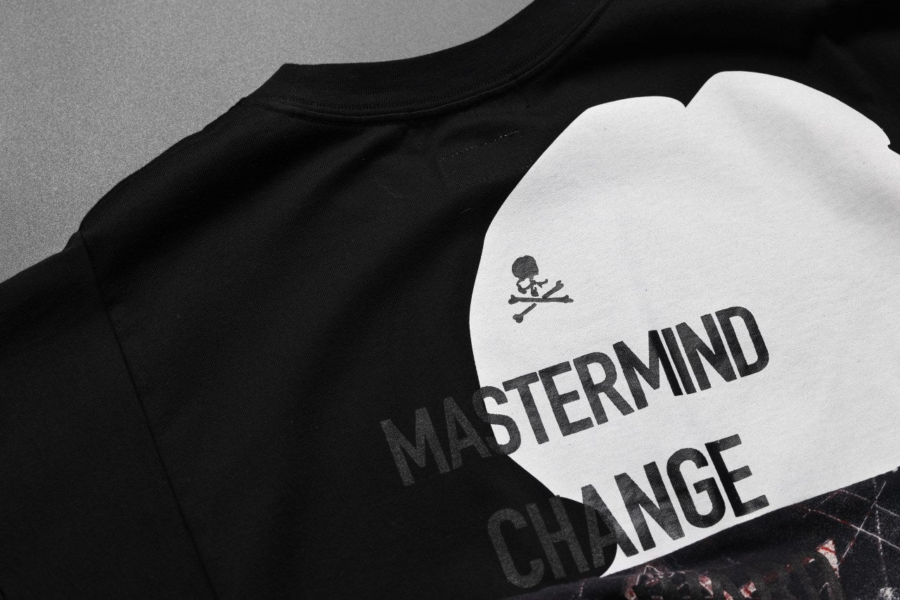 mastermind JAPAN x CHANGES exclusive SHORT SLEEVE TEE / OVER SIZED FIT (BLACK #SLIPKNOT)