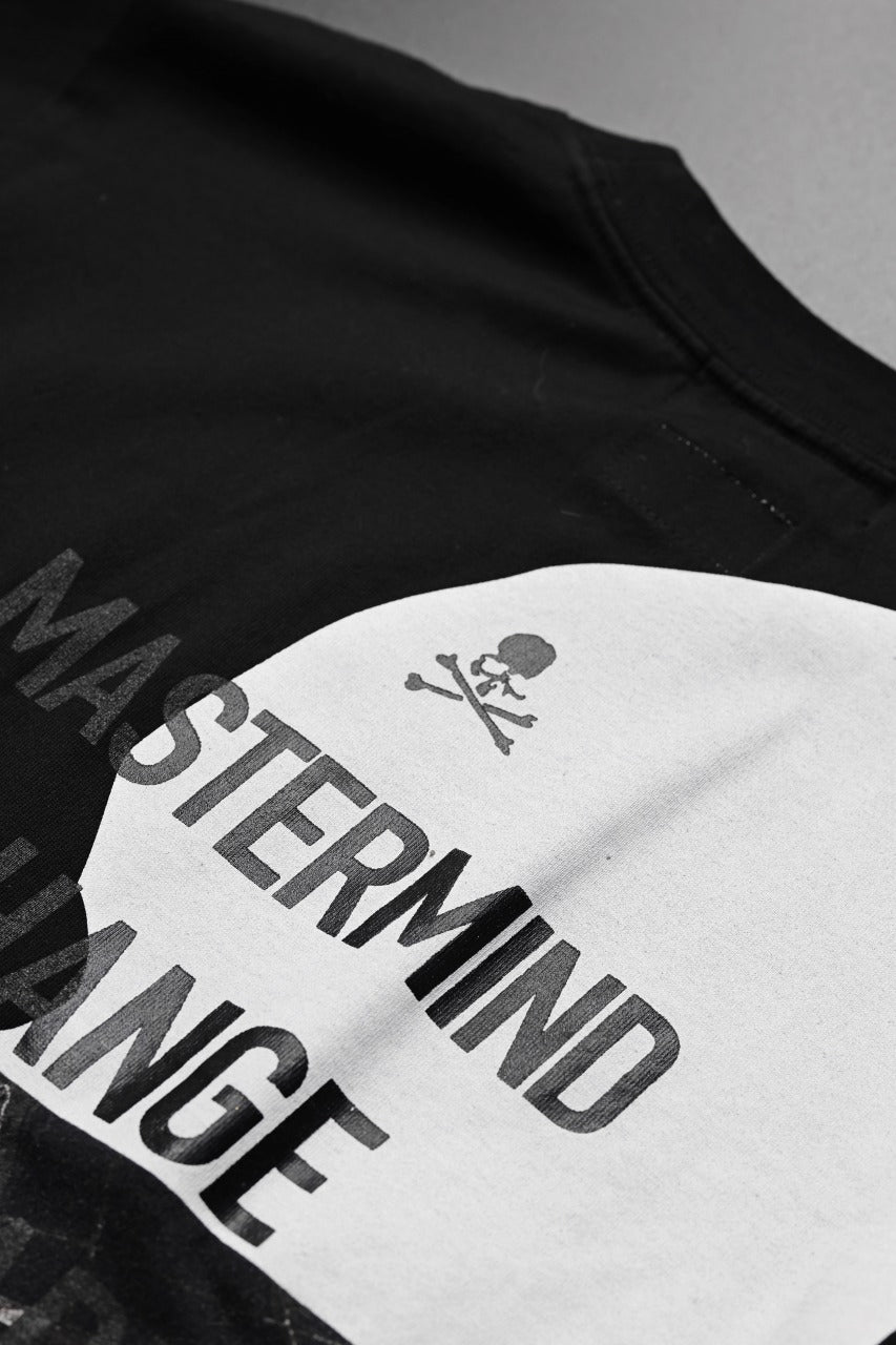 mastermind JAPAN x CHANGES exclusive SHORT SLEEVE TEE / OVER SIZED FIT (BLACK #SLIPKNOT)