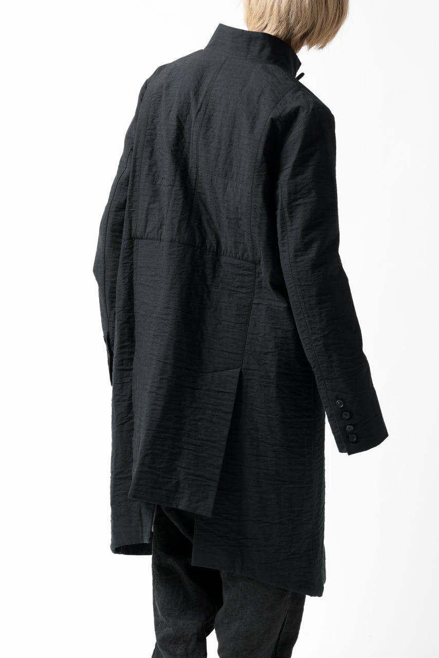 Load image into Gallery viewer, Aleksandr Manamis Double Benz Long Coat (BLACK)