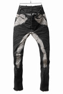 masnada CURVED SLIM 6 POCKET JEANS / REPURPOSED STRETCH JEANS (CORRODED)