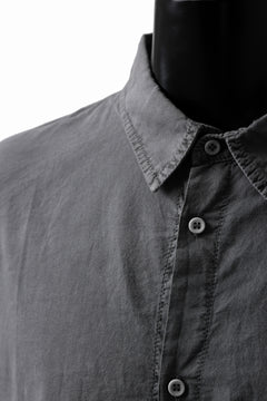 画像をギャラリービューアに読み込む, daub DYEING PLAIN SHIRT / ORGANIC COTTON (GREY)