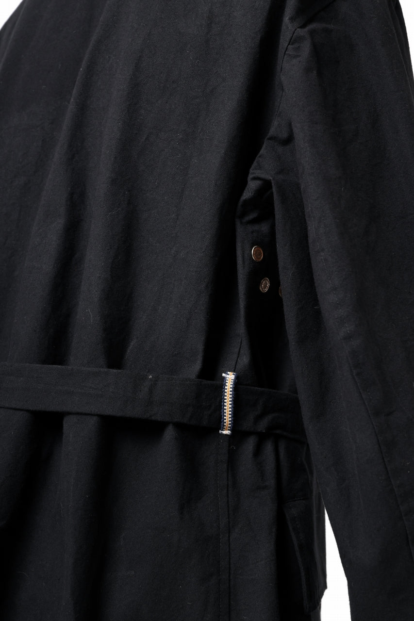 画像をギャラリービューアに読み込む, ierib exclusive storm coat 1940  / boiled waxy cotton (BLACK)