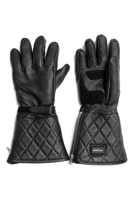 ISAMU KATAYAMA BACKLASH RIDER GLOVE / DEER SKIN + ELECTRIC HEATING (BLACK)