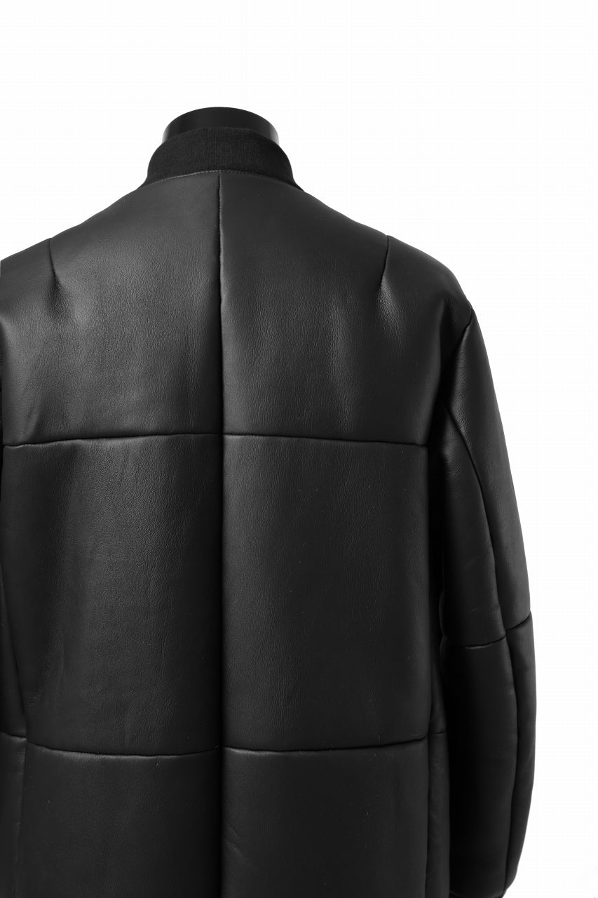 Load image into Gallery viewer, ierib ma-1 bomber jacket / toskana sheep shearling mooton (BLACK x ORANGE)