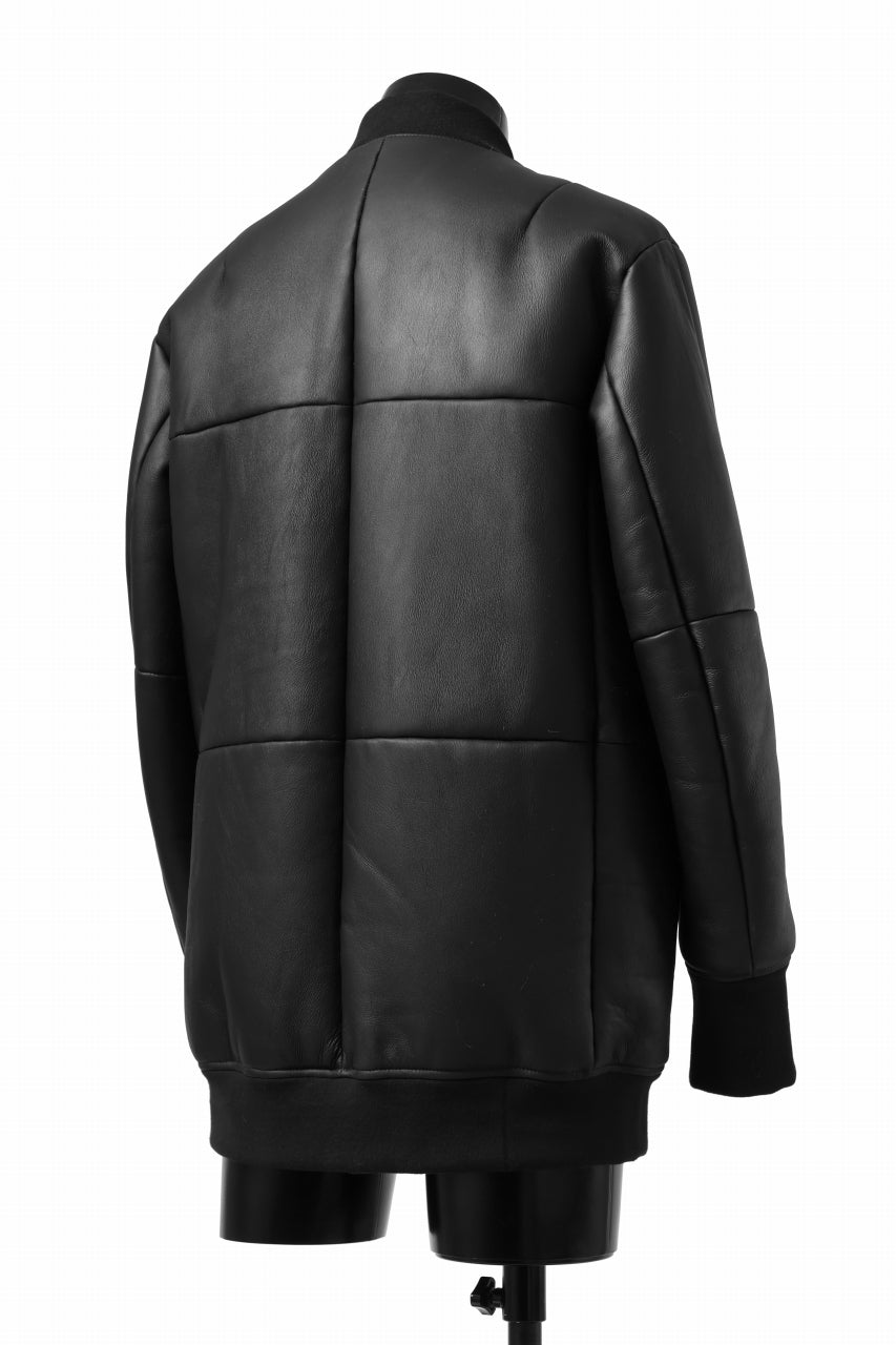 ierib ma-1 bomber jacket / toskana sheep shearling mooton (BLACK x ORANGE)