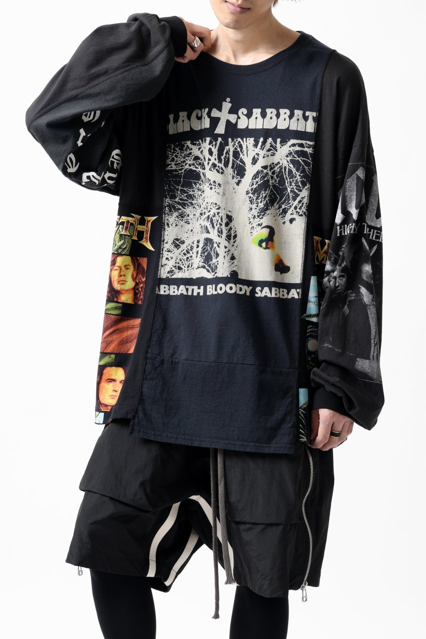 画像をギャラリービューアに読み込む, CHANGES VINTAGE REMAKE MULTI PANEL L-S TEE (BLACK #c)