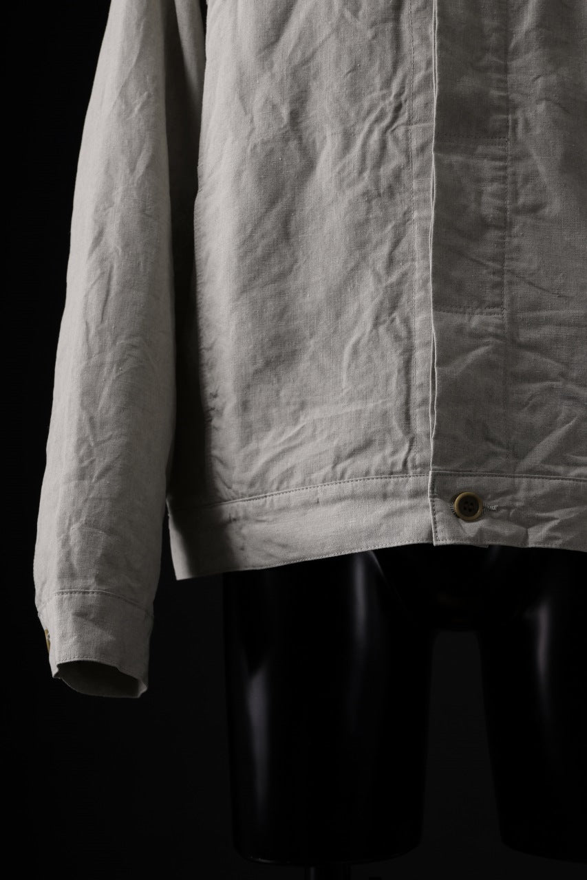 CAPERTICA BIG JEAN JACKET Ⅱ / SUPER HIGH DENSITY LINEN (KINARI)