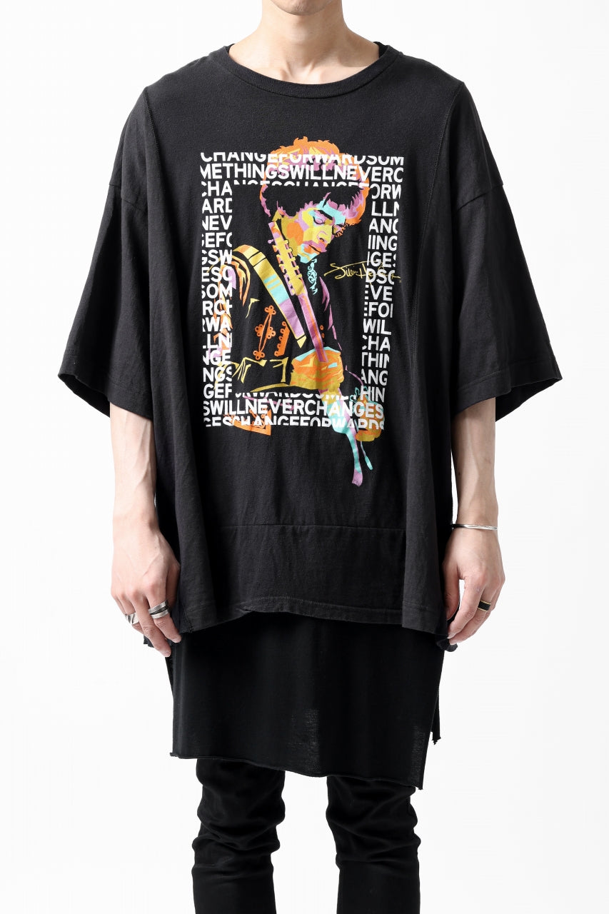 CHANGES VINTAGE REMAKE MULTI PANEL S/S TEE (BLACK #C)