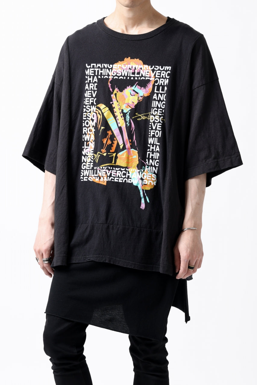 CHANGES VINTAGE REMAKE MULTI PANEL S/S TEE (BLACK #C)