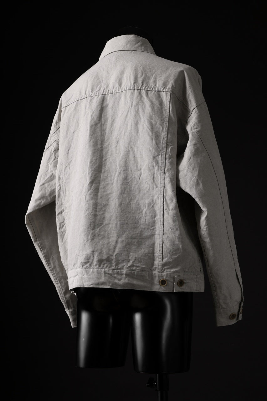 画像をギャラリービューアに読み込む, CAPERTICA BIG JEAN JACKET Ⅱ / SUPER HIGH DENSITY LINEN (KINARI)