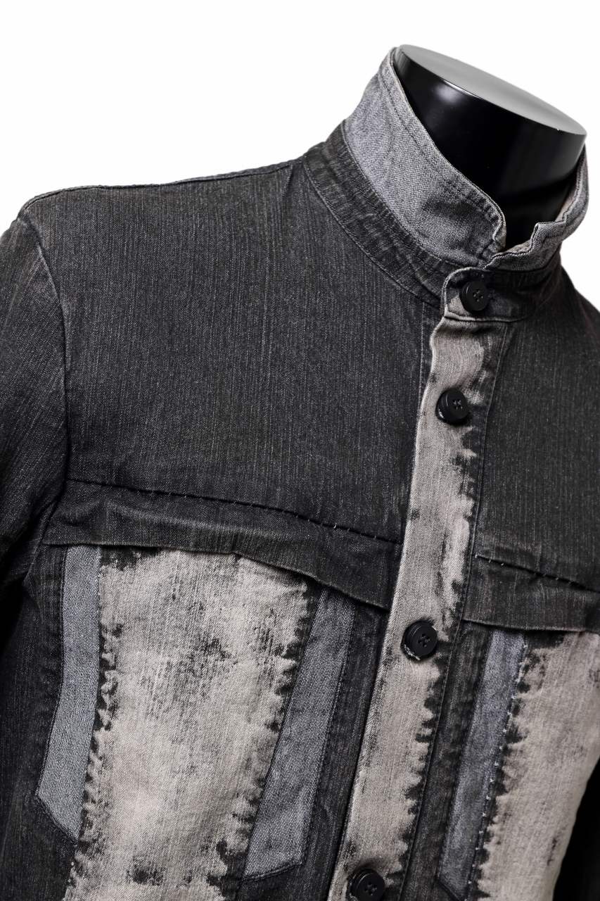 masnada JEANS JACKET / REPURPOSED STRETCH JEANS (CORRODED)