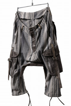 Load image into Gallery viewer, incarnation ARMY CARGO POCKET CROPPED PANT MP-1C / COTTON + HORSE LEATHER (81N)