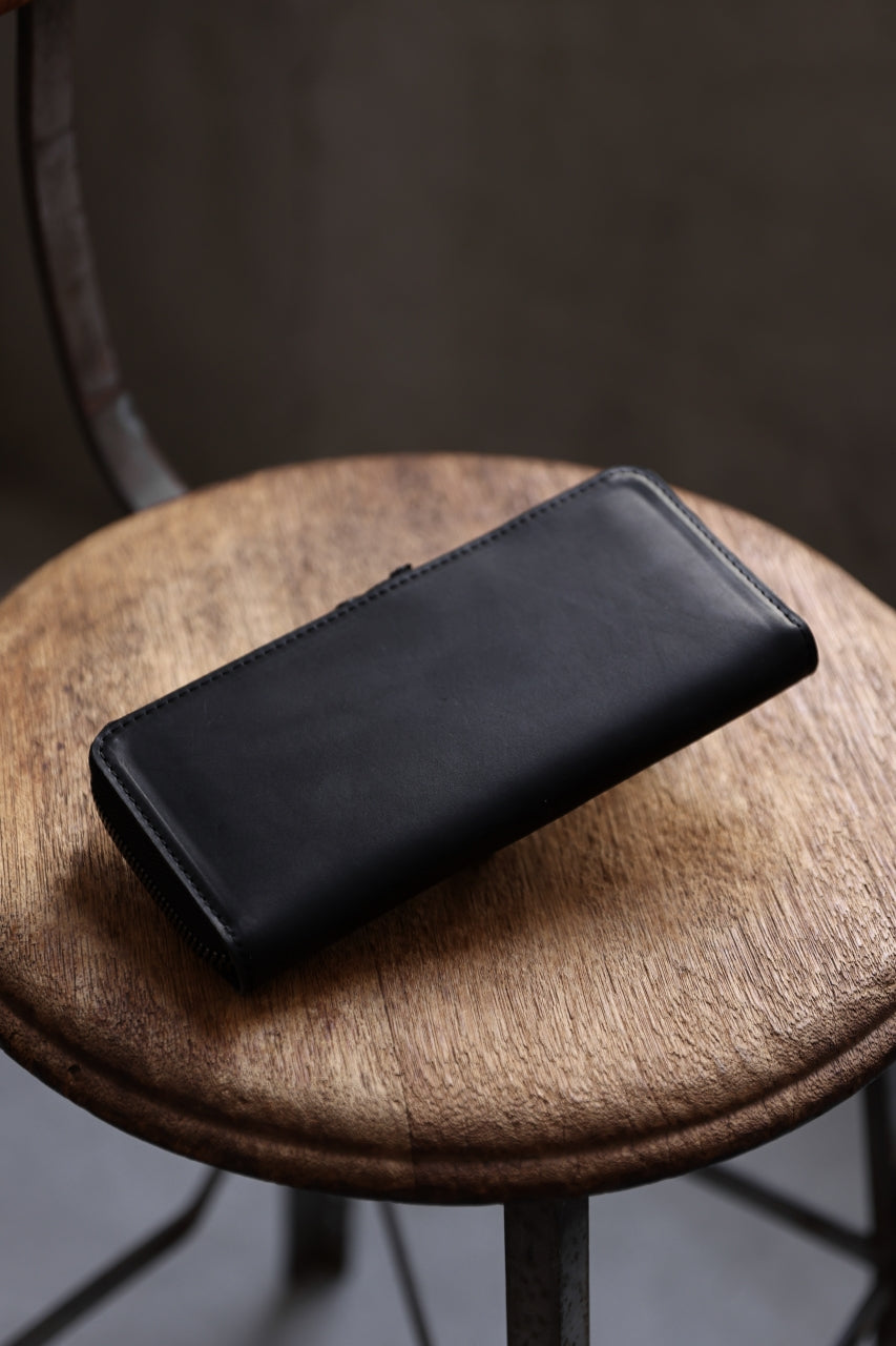 画像をギャラリービューアに読み込む, Portaille ROUND ZIP LONG WALLET / GUIDI FIORE (BLACK)