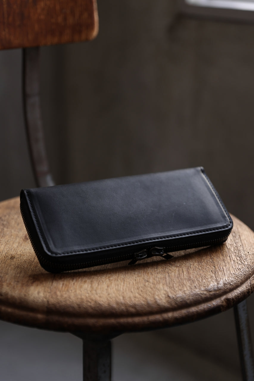 画像をギャラリービューアに読み込む, Portaille ROUND ZIP LONG WALLET / GUIDI FIORE (BLACK)