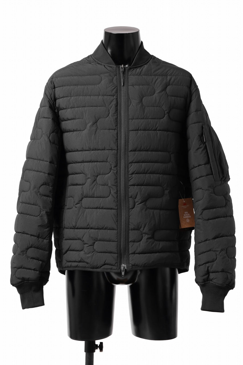 Y-3 Yohji Yamamoto ワイスリー ヨウジヤマモト FP8930 BOMBER JACKET フクネコ バックプリント ナイロン スタジアム ボンバー ジャケット スタジャン  ブラック系 L