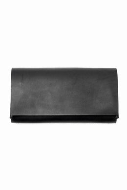 ISAMU KATAYAMA BACKLASH LONG FOLD WALLET / GUIDI OILED-CALF (BLACK)