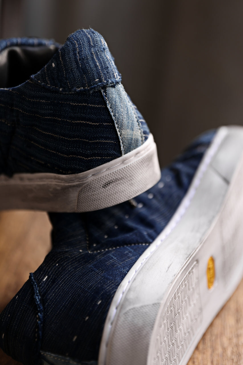 Load image into Gallery viewer, Portaille exclusive LEX-DIVO #705C:Re VINTAGE-CUSTOM SNEAKERS LOW (INDIGO)