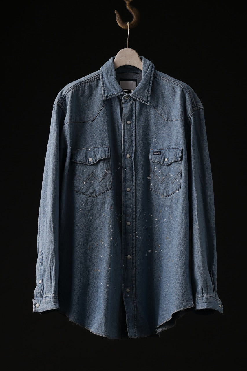 CHANGES VINTAGE REMAKE WESTERN SHIRT (INDIGO #A)