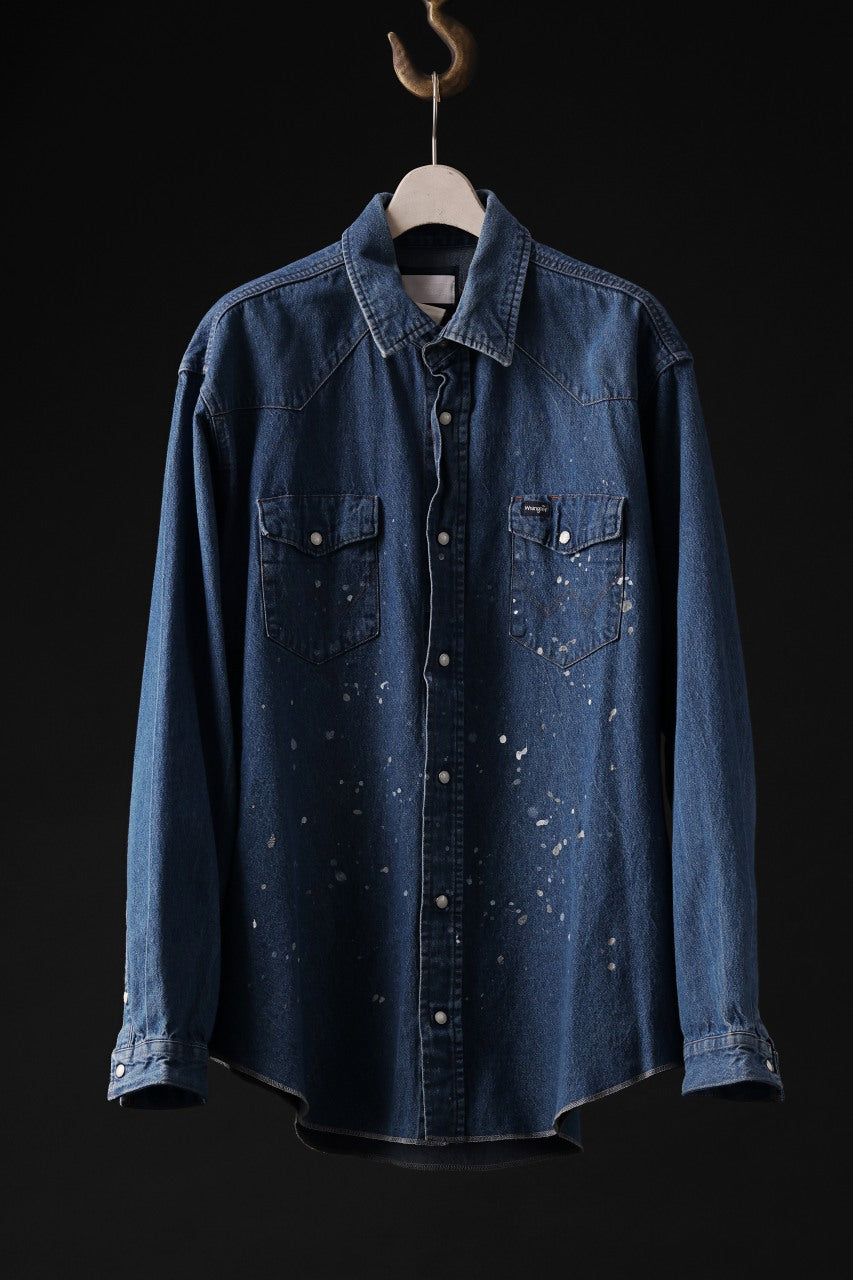 画像をギャラリービューアに読み込む, CHANGES VINTAGE REMAKE WESTERN SHIRT (INDIGO #B)