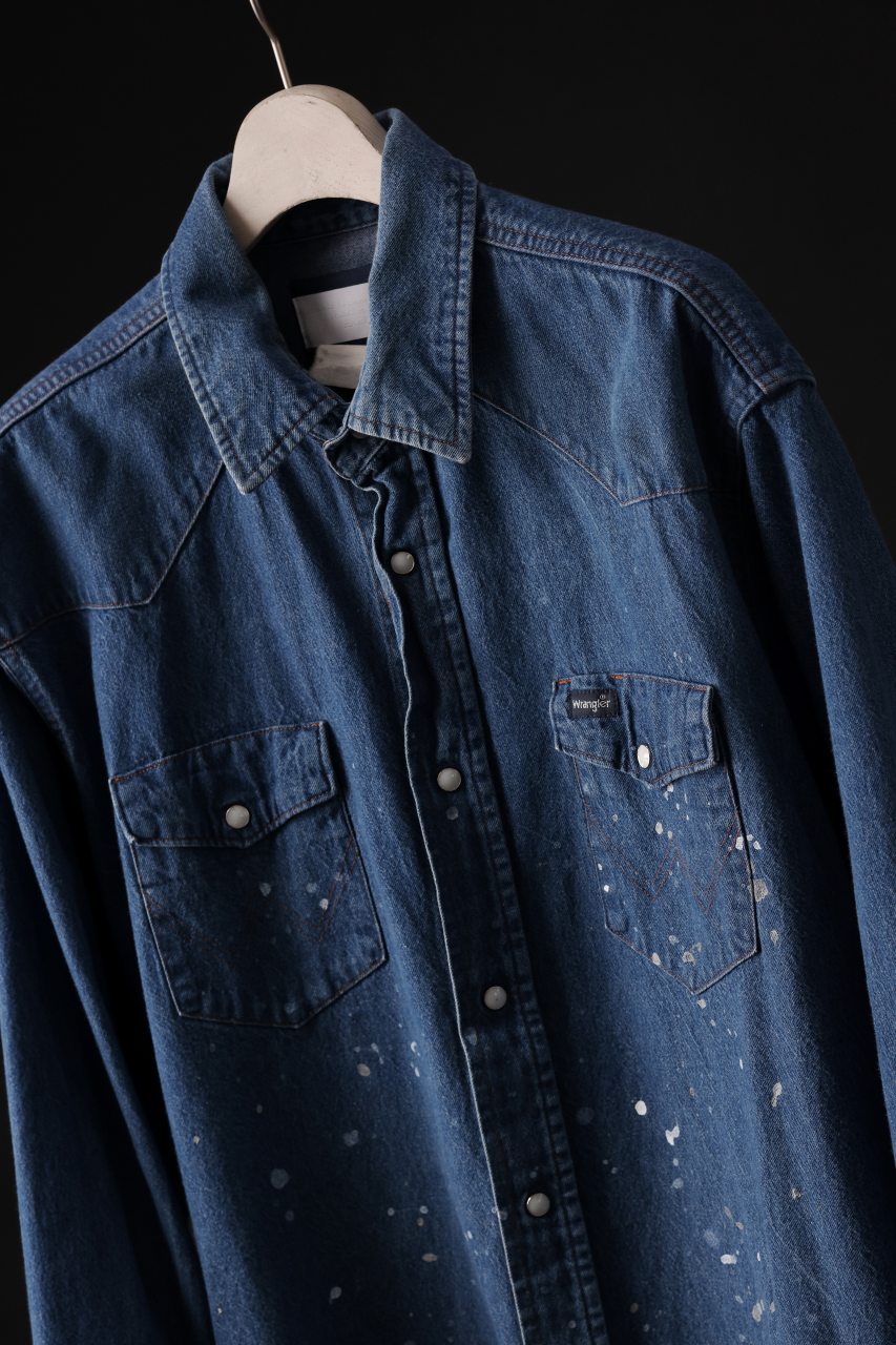 Load image into Gallery viewer, CHANGES VINTAGE REMAKE DUNGAREES SHIRT (INDIGO #B)