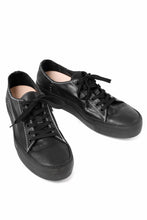 画像をギャラリービューアに読み込む, incarnation exclusive HORSE LEATHER LOW CUT LACE UP SNEAKER (PIECE DYED ALL BLACK)