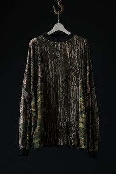 Load image into Gallery viewer, CHANGES VINTAGE REMAKE QUINTET PANEL L/S TEE (CAMO #C)