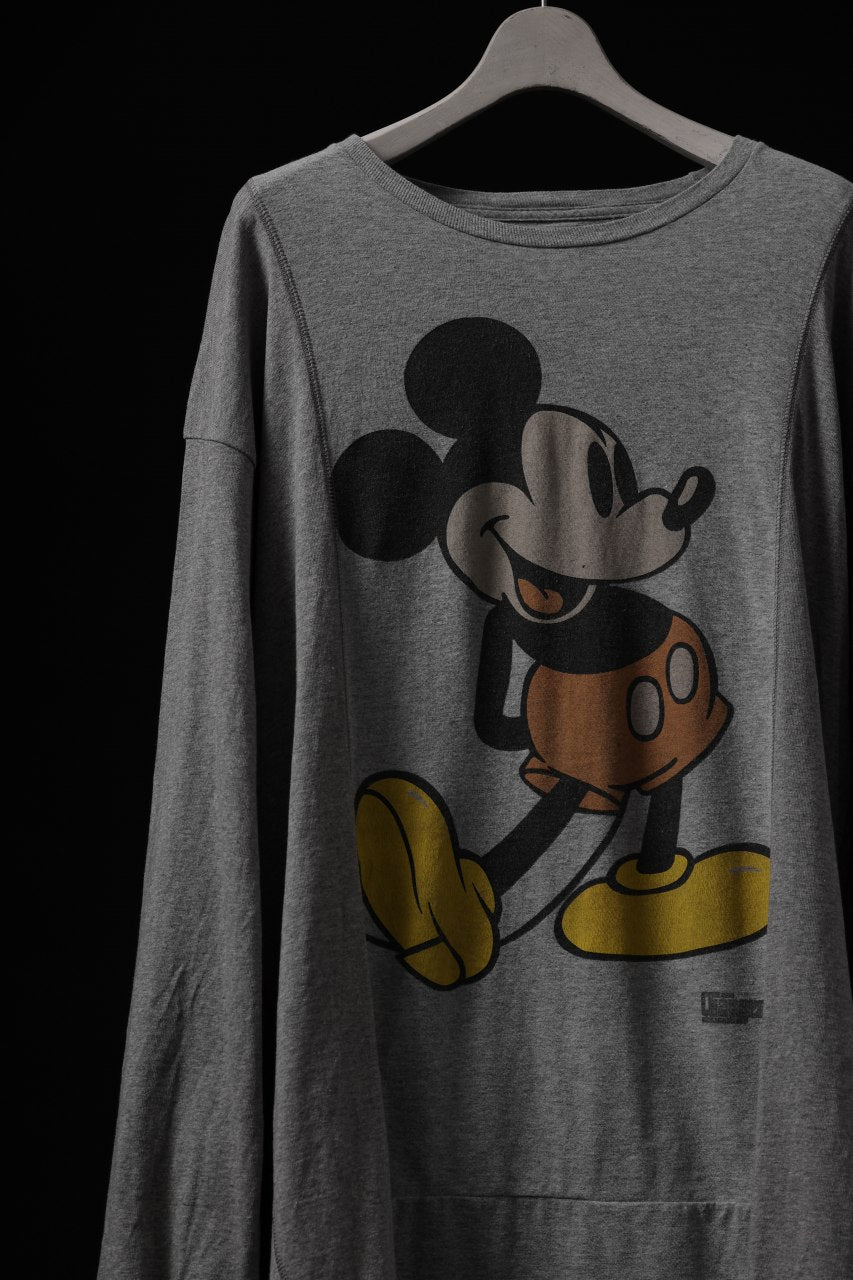 CHANGES VINTAGE REMAKE L/S TOPS (GREY MICKEY #A)