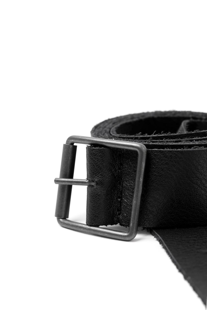Load image into Gallery viewer, PAL OFFNER EASY THIN BELT / CALF LEATHER (BLACK)