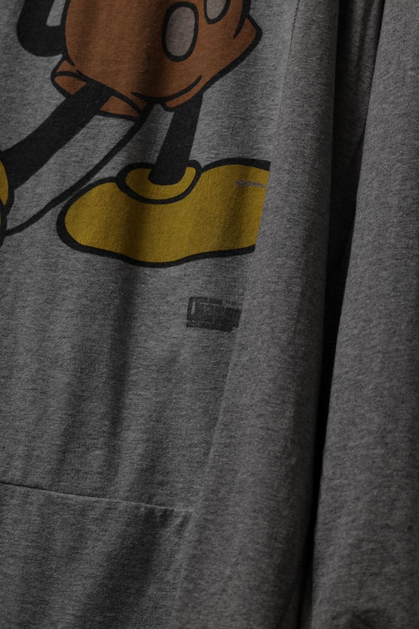 Load image into Gallery viewer, CHANGES VINTAGE REMAKE L/S TOPS (GREY MICKEY #A)