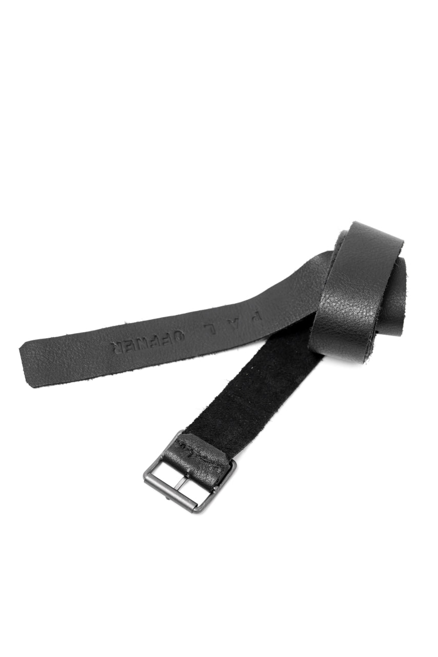 Load image into Gallery viewer, PAL OFFNER EASY THIN BELT / CALF LEATHER (BLACK)